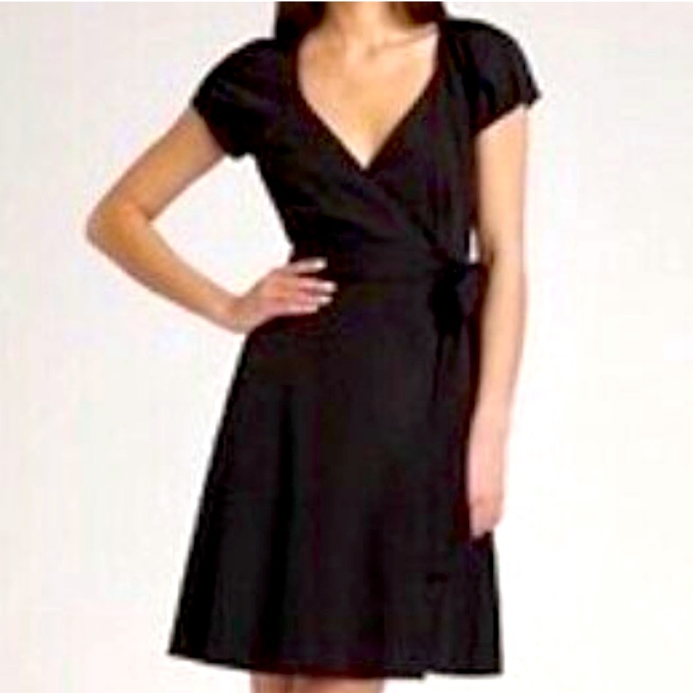 Diane Von Furstenberg Black Wrap Dress